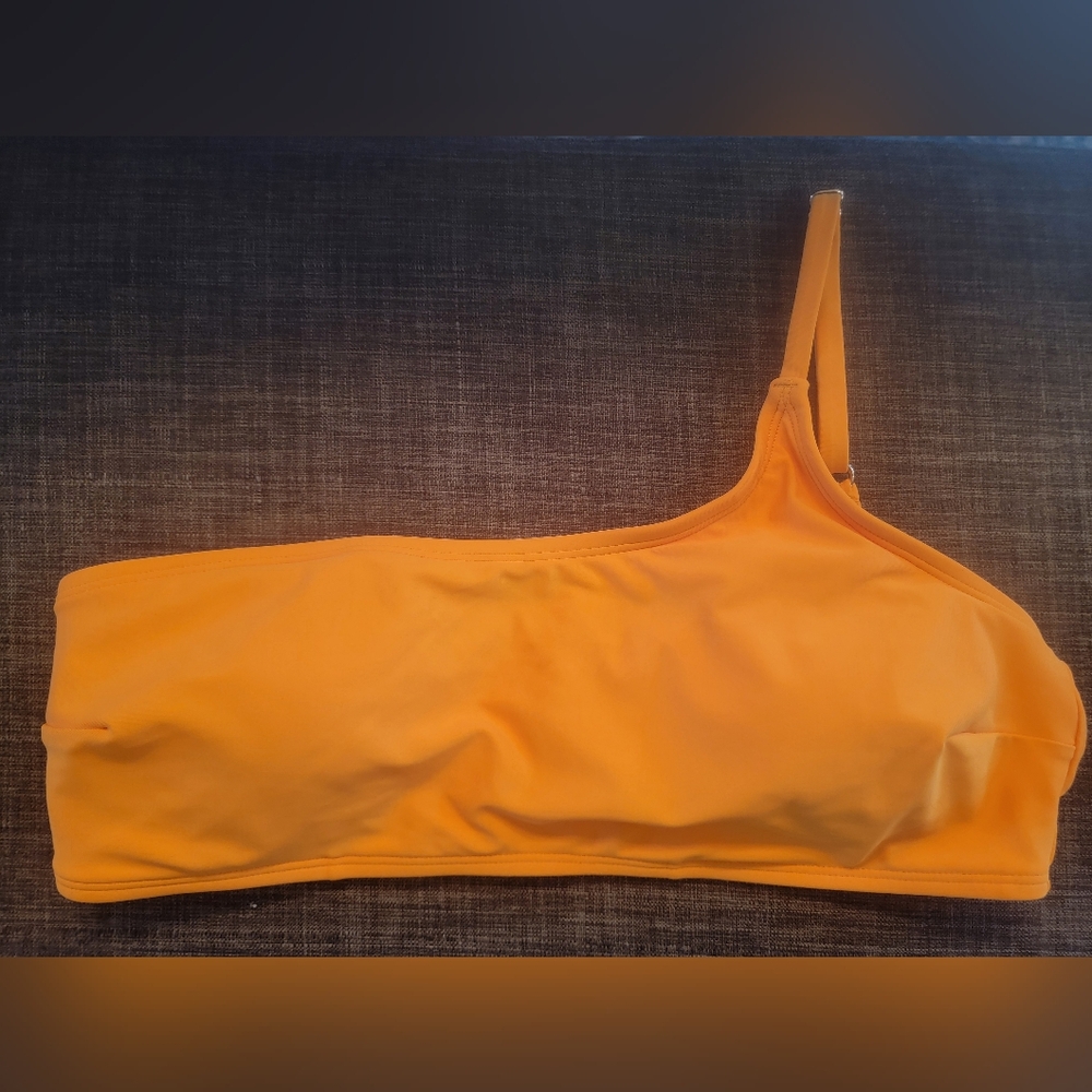 Cupshe One-Shoulder Orange Bikini Top